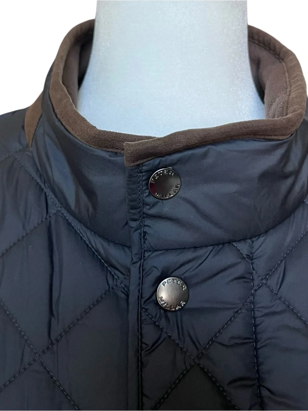 Peter Millar GraySuffolk Quilted Travel Coat Jacket Men's XL w/Bottle Opener